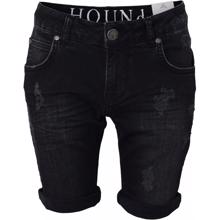 HOUNd BOY - STRAIGHT Shorts - Black denim